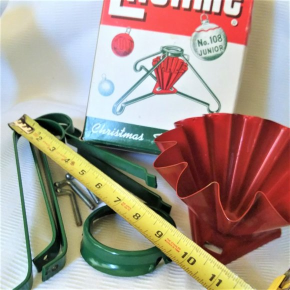 Christmas Tree Stand VTG Mtal Liftime SB#108 USA Made 50's - 60's Holidays Decor - Picture 4 of 7